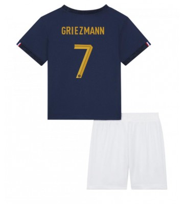 France Antoine Griezmann #7 Replica Home Stadium Kit for Kids World Cup 2022 Short Sleeve (+ pants)